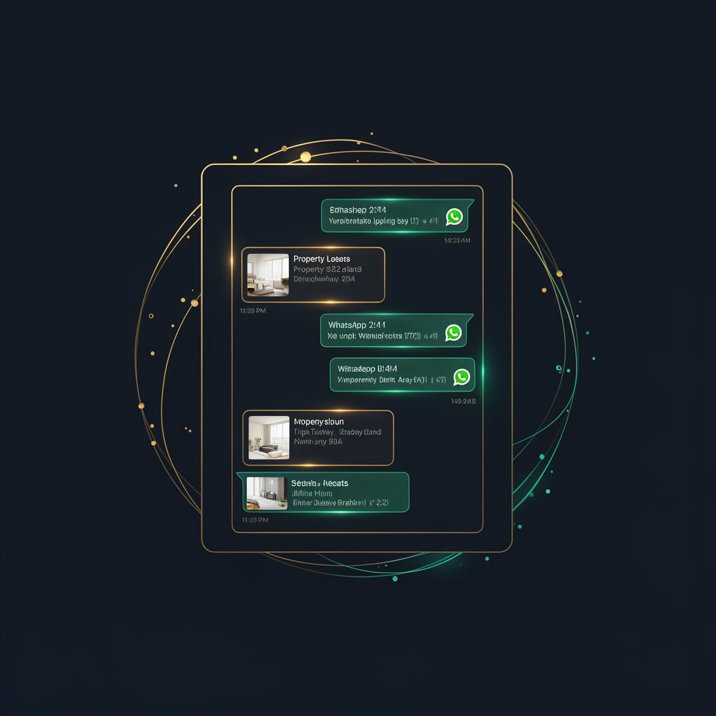 Automação no WhatsApp enviando imóveis